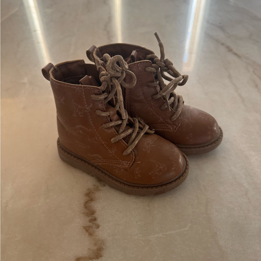 Carter’s toddler dinosaur lace up boots